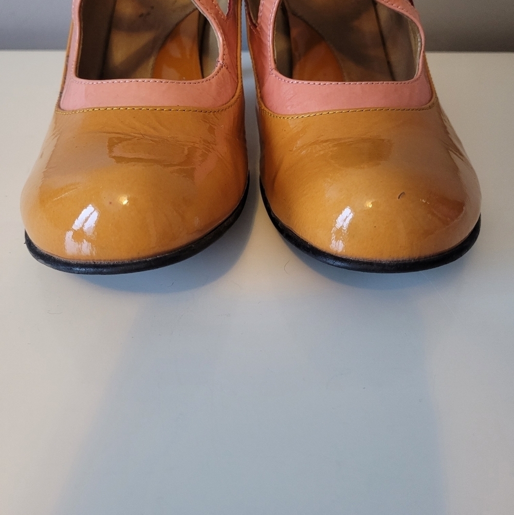 Fluevog Bellevue Pearl Hart Criss Crossed Mary Jane Heel, GUC, Size 7.5 - Picture 3 of 16